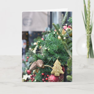 Weihnachtsbaum London Festsaison Fotografie Karte