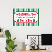 Weihnachtsbaum-Los-Schilder Kunstposter im Retro-S Poster (Heimbüro)