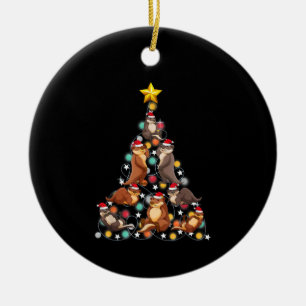 Weihnachtsbaum   lustige Weihnachtsfeiern Keramik Ornament