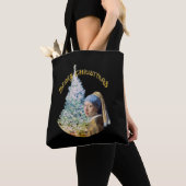 Weihnachtsbaum, Mädchen mit Perlenohrring Tasche (Von Nahem)