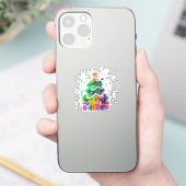 Weihnachtsbaum-Magie Aufkleber (Telefon)