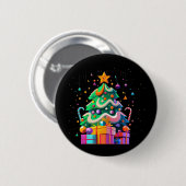 Weihnachtsbaum-Magie Button (Vorne & Hinten)