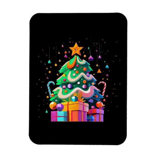 Weihnachtsbaum-Magie Magnet (Vertikal)
