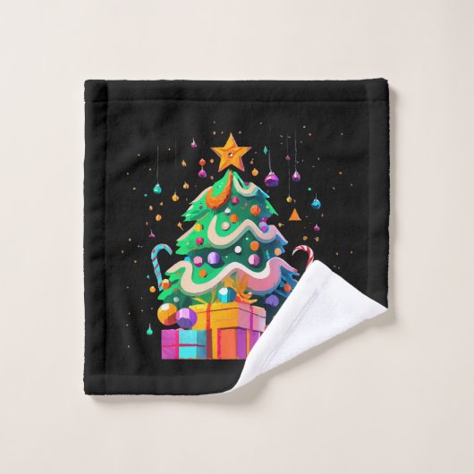 Weihnachtsbaum-Magie Waschlappen (Waschlappen)