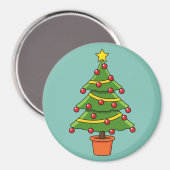 Weihnachtsbaum Magnet (Vorderseite/Rückseite)