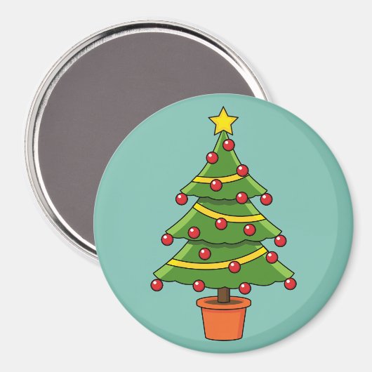 Weihnachtsbaum Magnet (Vorderseite/Rückseite)