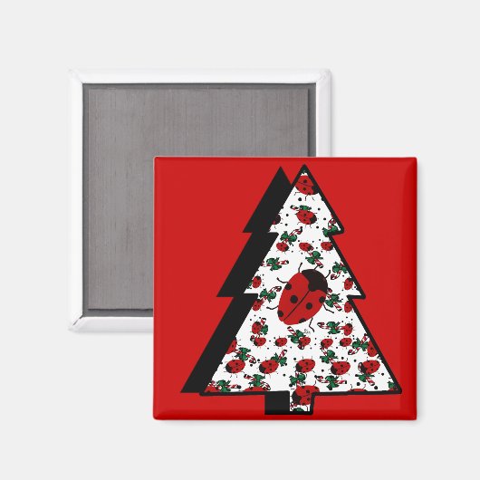 Weihnachtsbaum Magnet (Vorderseite/Rückseite)