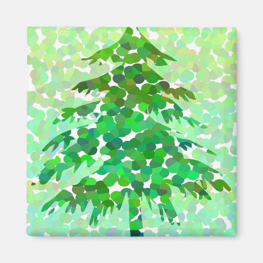 Weihnachtsbaum - Magnet (Vorne)