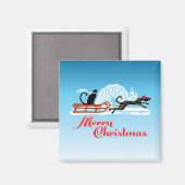Weihnachtsbaum Magnet (Vorderseite/Rückseite)