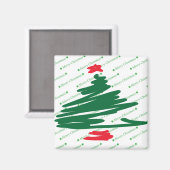 Weihnachtsbaum Magnet (Vorderseite/Rückseite)
