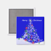 Weihnachtsbaum - Magnet (Vorderseite/Rückseite)