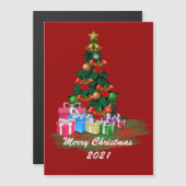 Weihnachtsbaum Magnetkarte (Vorne/Hinten)