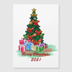 Weihnachtsbaum Magnetkarte