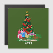 Weihnachtsbaum Magnetkarte (Vorne/Hinten)