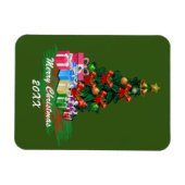 Weihnachtsbaum Magnetkarte Magnet (Horizontal)