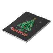 Weihnachtsbaum-Maschinenbau Notizblock (Rotiert)
