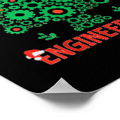 Weihnachtsbaum-Maschinenbau Poster (Ecke)