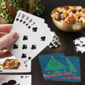 Weihnachtsbaum-Maschinenbau Spielkarten (In Situ)