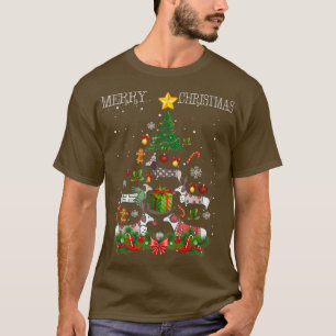 Weihnachtsbaum Matching Pajamas Xmas Dackel Hund T-Shirt