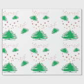Weihnachtsbaum Matte Wrapping Paper, 30 in x 2 ft Geschenkpapier (Flach)