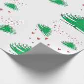 Weihnachtsbaum Matte Wrapping Paper, 30 in x 2 ft Geschenkpapier (Ecke)