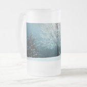 Weihnachtsbaum Mattiert 16 oz Mattierte Tasse (Vorderseite Links)
