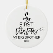 Weihnachtsbaum Mein erstes Weihnachten als großer  Keramikornament (Vorne)