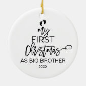 Weihnachtsbaum Mein erstes Weihnachten als großer  Keramikornament (Hinten)