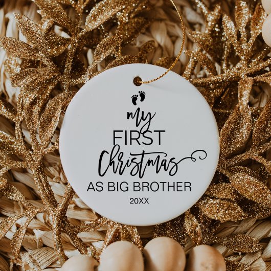 Weihnachtsbaum Mein erstes Weihnachten als großer  Keramikornament