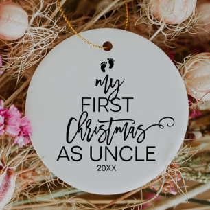 Weihnachtsbaum Mein erstes Weihnachten als Onkel Keramik Ornament