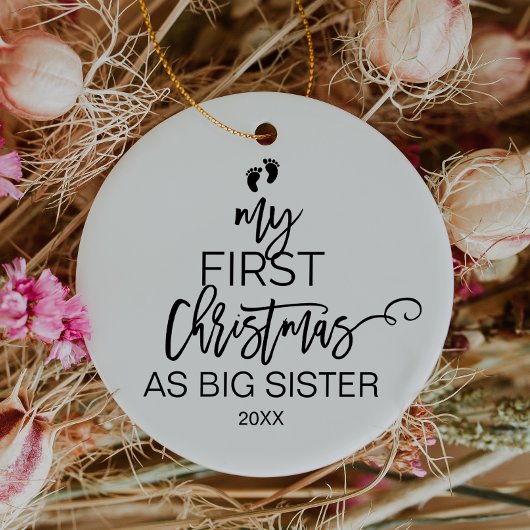 Weihnachtsbaum Meine ersten Weihnachten als große  Keramikornament