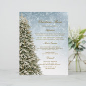 Weihnachtsbaum | Menükarte (Stehend Vorderseite)