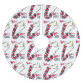 Weihnachtsbaum Meow Cat Kittens Polyester Weihnachtsbaumdecke (Vorderseite)