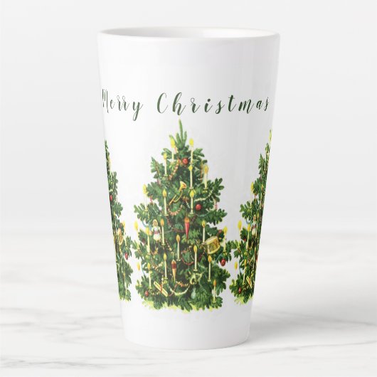Weihnachtsbaum Milchtasse (Vorderseite)