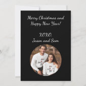 Weihnachtsbaum, Militärflugzeuge, Minimalistisch Feiertagskarte (Rückseite)