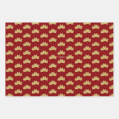 Weihnachtsbaum | MINIMALISTISCH | Gold Glitzer Geschenkpapier Set (Vorderseite 3)