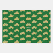 Weihnachtsbaum | MINIMALISTISCH | Gold Glitzer Geschenkpapier Set (Vorderseite 2)