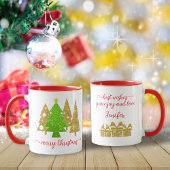 Weihnachtsbaum | MINIMALISTISCH | Gold Glitzer Tasse
