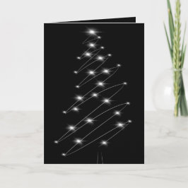 Weihnachtsbaum-Minimalistische Weihnachtskarte Feiertagskarte