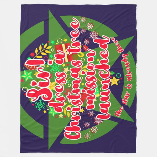 Weihnachtsbaum, Mission, Armee Fleecedecke (Vorderseite)