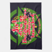 Weihnachtsbaum, Mission, Armee Geschirrtuch (Vertikal)