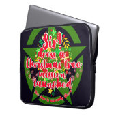 Weihnachtsbaum, Mission, Armee Laptopschutzhülle (Vorderseite Links)