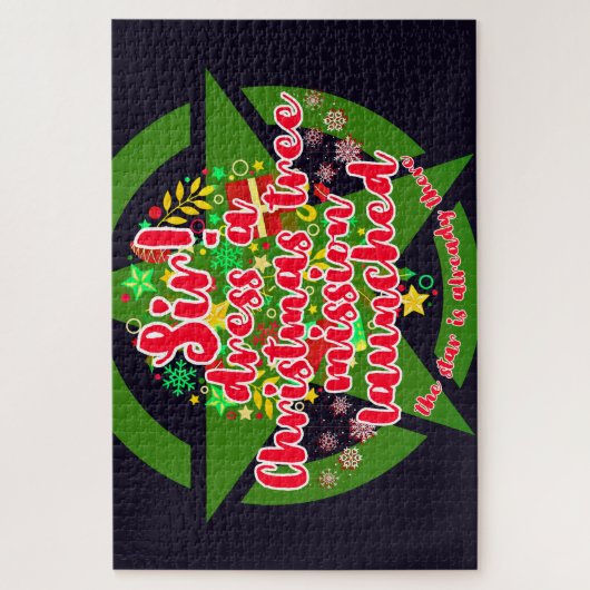 Weihnachtsbaum, Mission, Armee Puzzle (Vertikal)