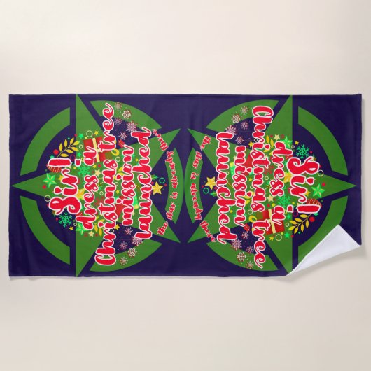 Weihnachtsbaum, Mission, Armee Strandtuch (Vorderseite)