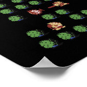 Weihnachtsbaum mit 8 bit poster (Ecke)