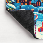 Weihnachtsbaum mit 8 bit und Weihnachtsmann Mousepad (Ecke)