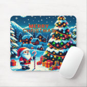 Weihnachtsbaum mit 8 bit und Weihnachtsmann Mousepad (Mit Mouse)