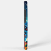 Weihnachtsbaum mit 8 bit und Weihnachtsmann Samsung Galaxy Hülle (Rechte Seite)