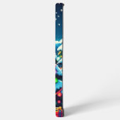 Weihnachtsbaum mit 8 bit und Weihnachtsmann Samsung Galaxy Hülle (Linke Seite)