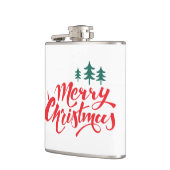 Weihnachtsbaum mit Bäumen Flachmann (Links)